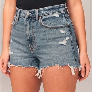 Abercrombie and Fitch Curve Love High Rise Mom Shorts